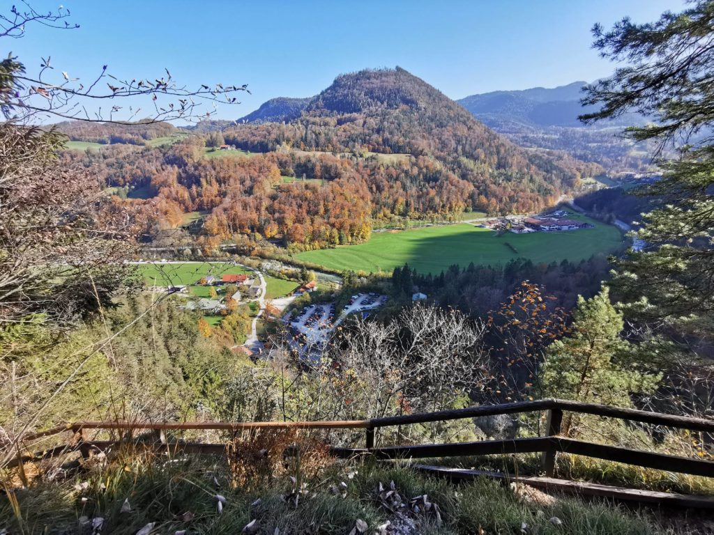 Almbachklamm wandern: Über den Hammerstiel Steig zurück zur Kugelmühle