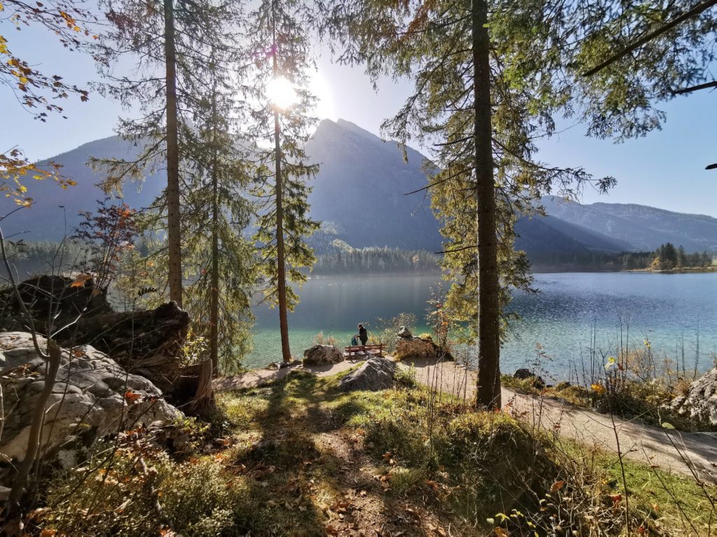 Hintersee Ramsau - türkisgrüner Bergsee in den Bayerischen Alpen