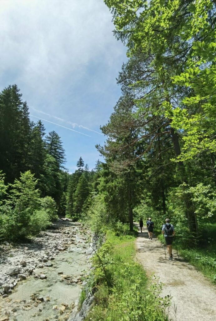 Klausbachtal Wanderung weiter hinten im Tal