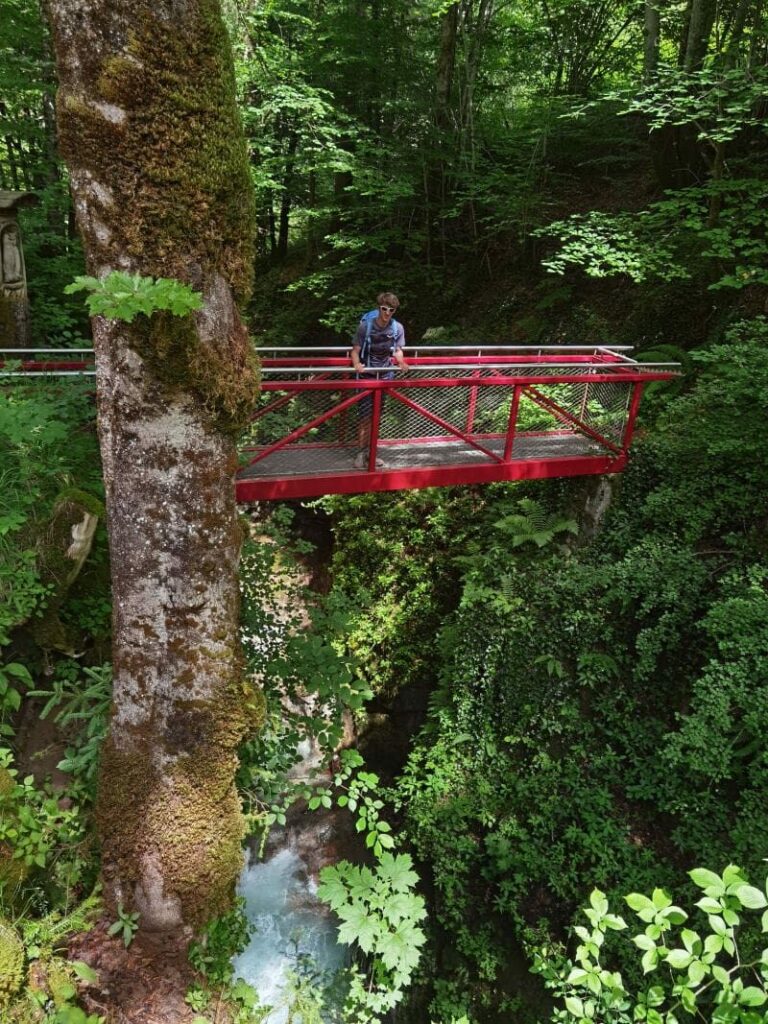 Die Aussichtskanzel bei der Marxenklamm im Zauberwald Ramsau