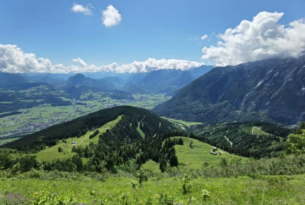 Die Aussicht auf dem leichten & kurzen Rossfeld Panoramastrasse - Rundweg