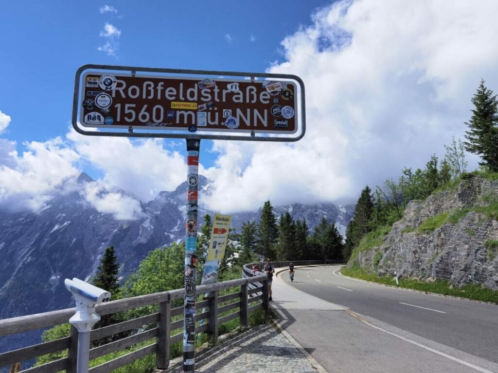 Höchster Punkt der Rossfeld Panoramastrasse auf 1560 Metern