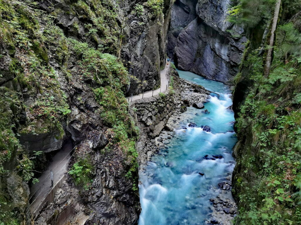 Meistbesuchte Klamm Deutschland - die Partnachklamm im Wettersteingebirge