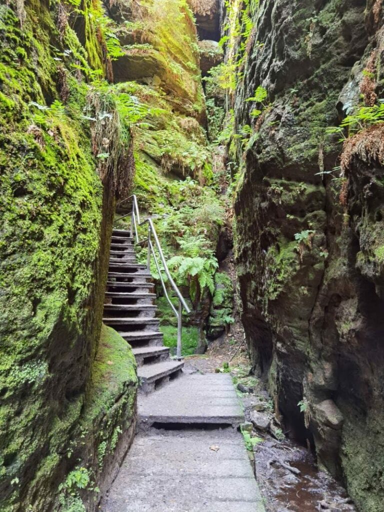 Klamm Deutschland in der Sächsischen Schweiz - unsere Klammwanderung durch die Schwedenlöcher