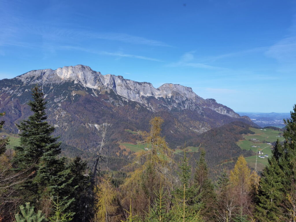 Kneifelspitze Ausblick auf den Untersberg