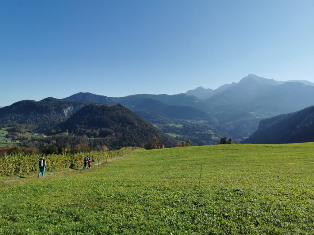 Aussicht von Ettenbergüber das Berchtesgadener Land