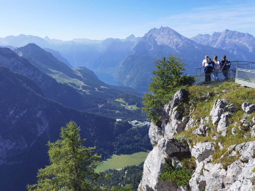 Für mich der schönste Punkt der Kehlsteinhaus Wanderung: Die geheime Aussichtskanzel unterhalb des Hauses